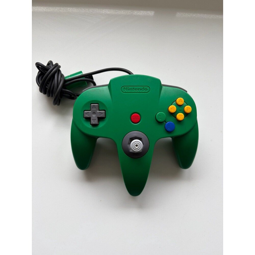 Nintendo 64 N64 Wired Controller Gamepad - Green - For Nintendo 64 Console